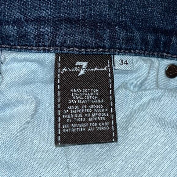 7 For All Mankind Standard Straight Leg Button Fly, 34x34 Men's - Picture 7 of 7